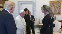 Pope Francis meets the Trump family