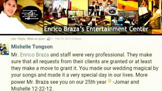 WEDDING MUSIC BAND MANILA PHILIPPINES - CLIENT REVIEWS