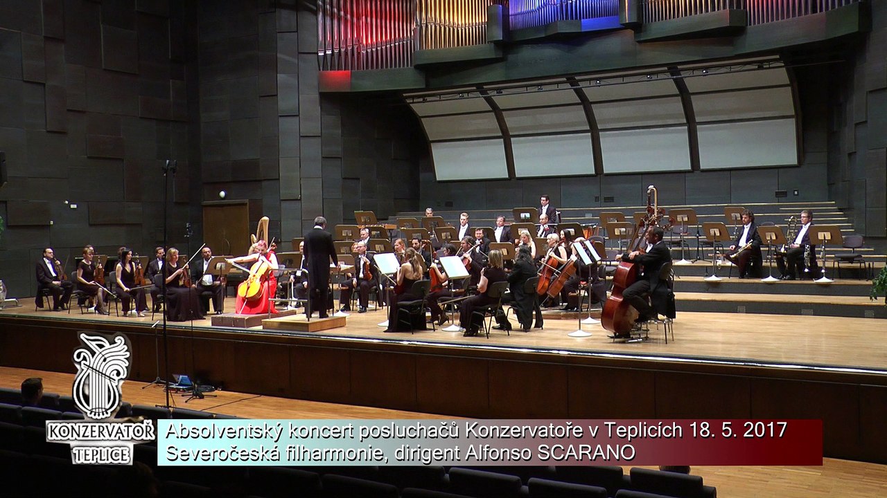 Konzervatoř absolventský koncert 18.5.2017 D. Kabalevskij: Koncert pro violoncello g moll, 1. věta