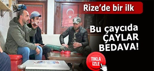 Bu çay ocağında çaylar bedava