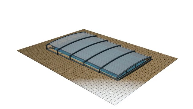 Abris de piscine bas télescopique Néo