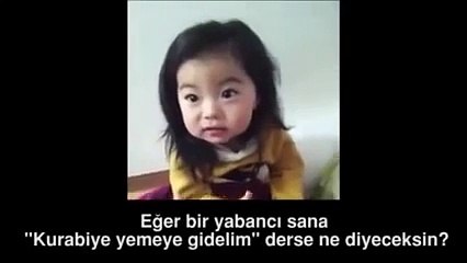 Kazak bebeğin komik anları