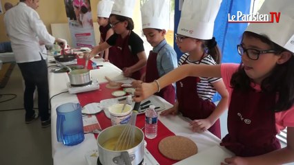 Les Lilas : les enfants cuisinent avec Grégory Cuilleron, ex-candidat de Top chef