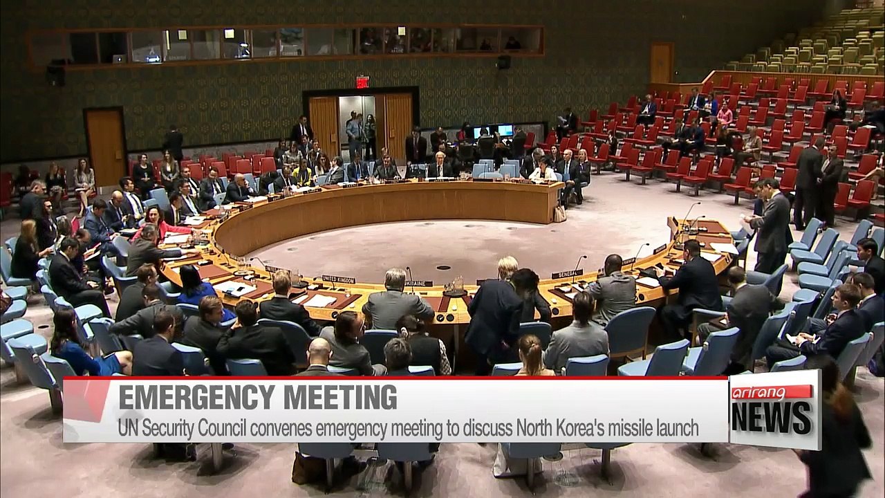 UN Security Council discusses North Korea's latest missile test at emergency meeting