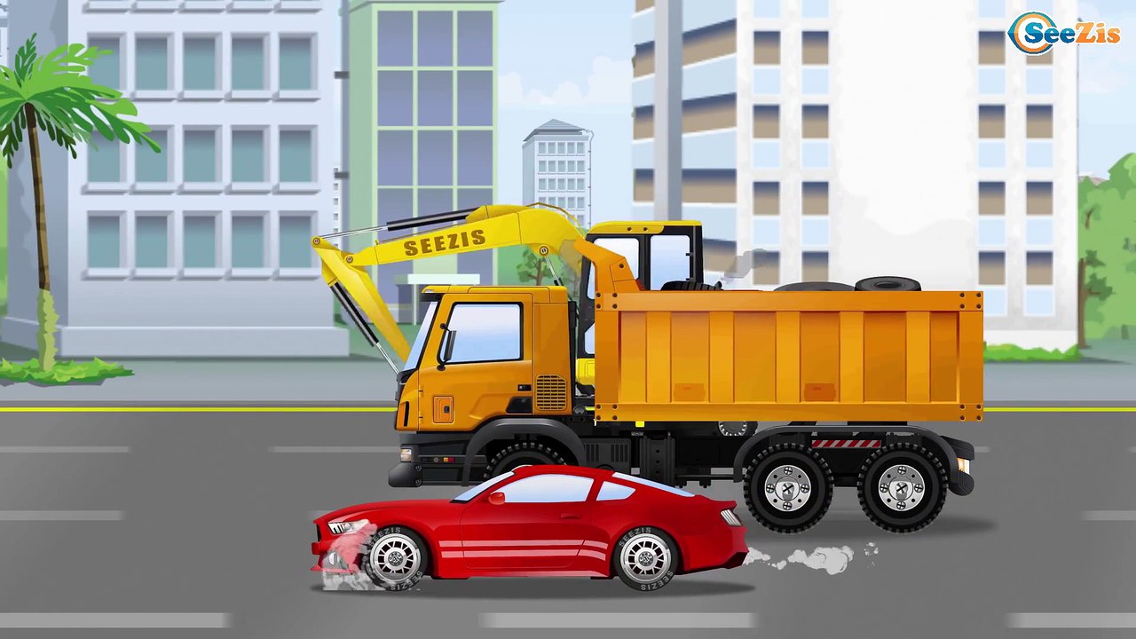 Мультфильм про машинки Гоночные Машины в Городке - Гонки Мультик для детей Веселые Машинки