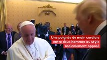Donald Trump et le pape François tout sourire au Vatican (du moins en public)