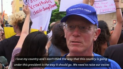 US expats in Rome stage anti-Trump protest