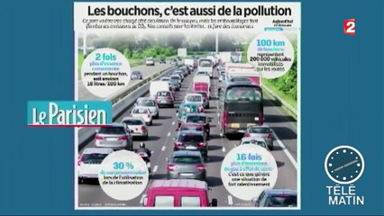 Les embouteillages provoquent beaucoup de pollution