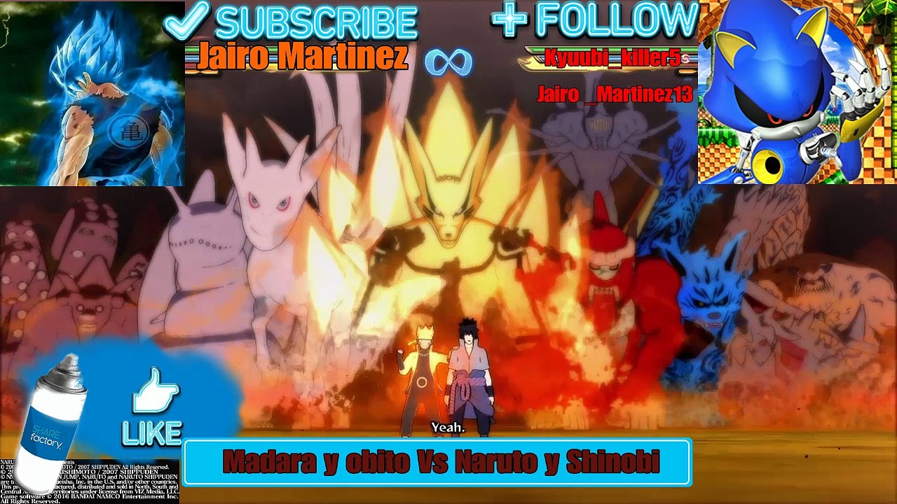 Naruto y Shinobi vs. Madara y obito