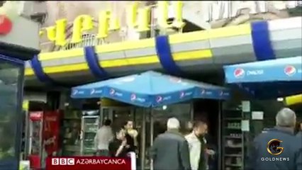 İrəvanda metronun yanında Azərbaycan mahnıları və kafedə Röya, Üzeyir oxuyur...