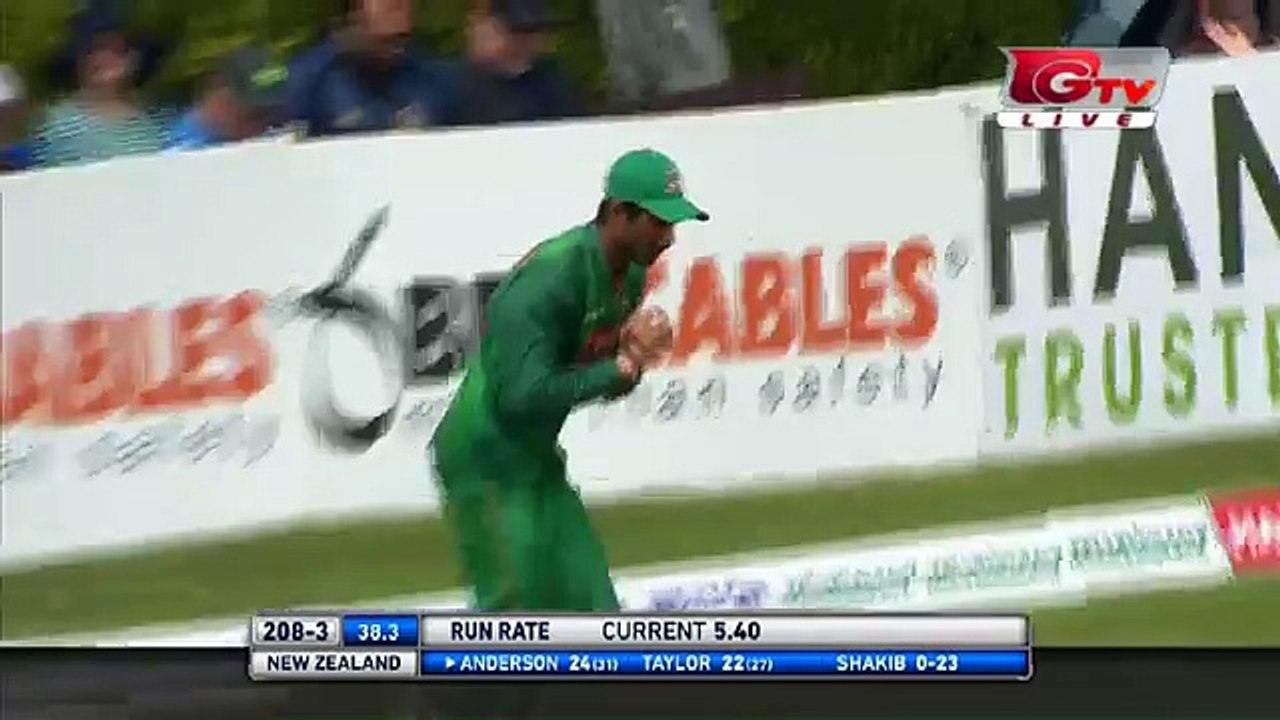 Sakib Takes Anderson wicket in 6th match Ban vs Nz