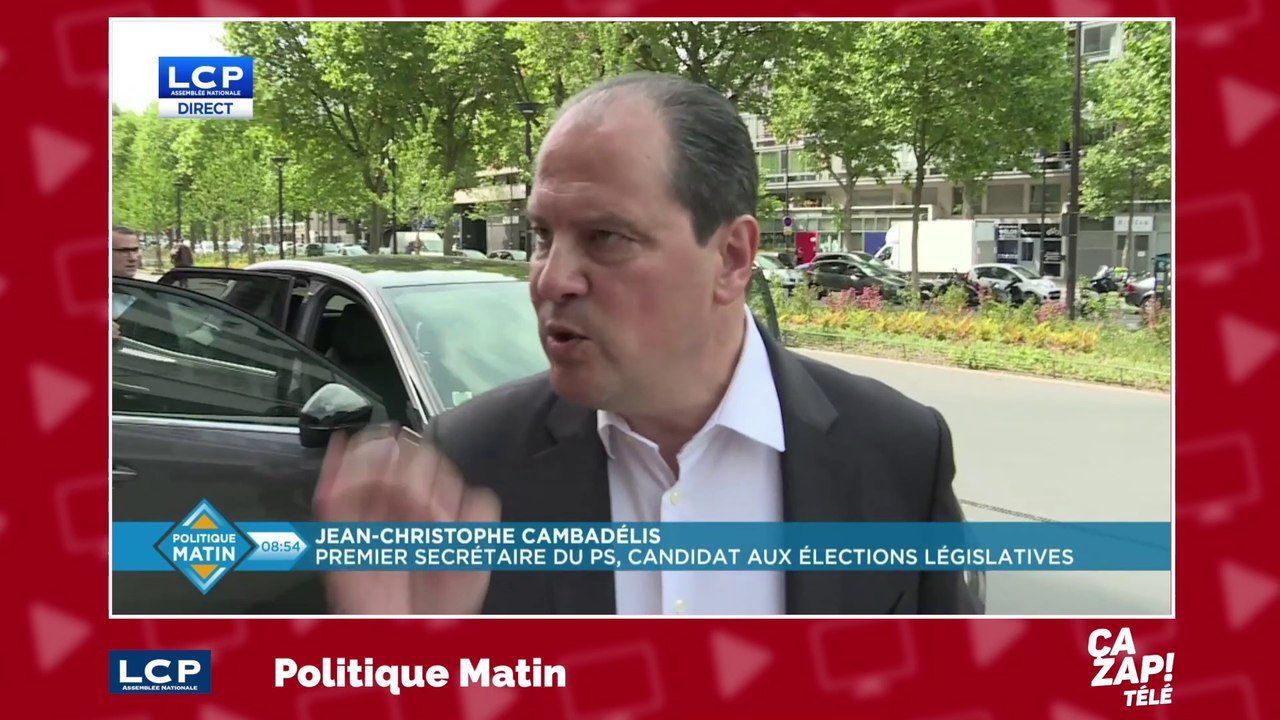 Jean-Christophe Cambadélis s'énerve contre une journaliste devant une caméra