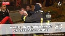 Paris: Un pompier sauve un bébé des flammes