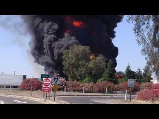 Tanker Truck Burns on California Highway