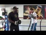 GABE ROSADO on the mitts with KENNY WHACK EsNews Boxing