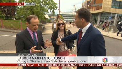 BBC reporter slapped by woman after appearing to grab her breast