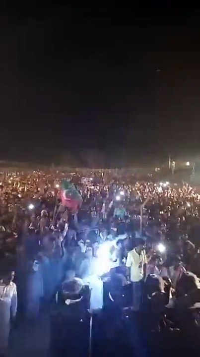 Check Out Crowd In PTI Jalsa Kahsmor As Imran Khan Reached Jalsa Gah