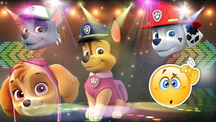 Learn Colors with Wrong Heads Paw Patrol Chase Marshall Skype Rocky Finger Family Nursery Rhymes,2017