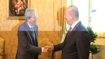 Bakan Çavuşoğlu, İtalya Başbakanı Paolo Gentiloni ile Bir Araya Geldi