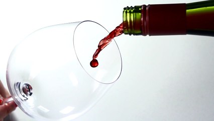 Wine Pouring in Slow Motion