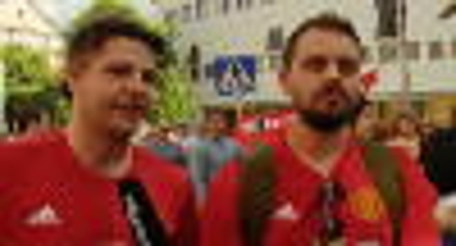 'Let's do it for Manchester' - United fans in Stockholm ahead of final