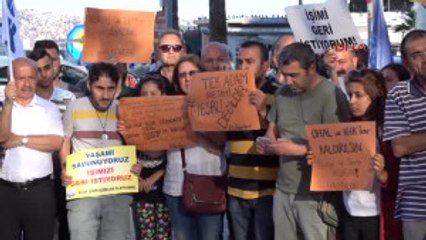 Izmir'de, Nuriye Gülmen ve Semih Özakça'nın Tutuklanmasına Tepki Eylemi