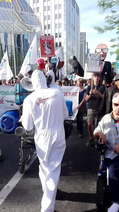 Anti-Trump Protests Spill Into Streets of Brussels