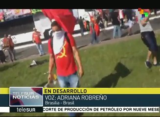 Brasil: reprime Temer movilización que exige su renuncia al cargo