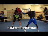 Hank Lundy (white headgear) FULL Sparring looking in killer shape for crawford - EsNews Boxing