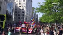 Des milliers de manifestants anti-Trump à Bruxelles