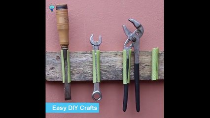 Easy DIY Crafts - How to make a handy storage place for tools