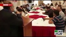 Gm Jamali Secretary General Pfuj Pakistan, speaks at Journalists' convention in Islamabad.