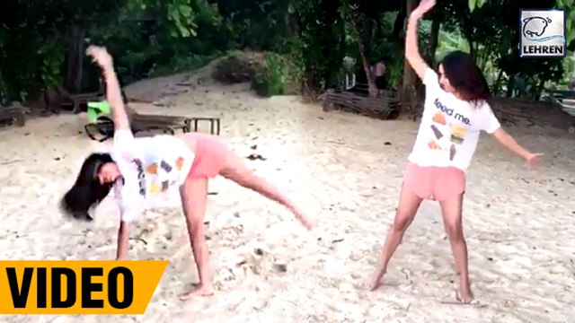 Shraddhas Super Cute Somersault Video By Shakti Kapoor