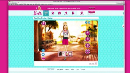 Fashion Design Maker How To Print From Web   Barbie