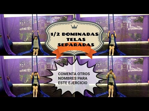 ¿cómo llamas tú a este ejercicio?, Comenta, telas aéreas medias dominadas telas separadas