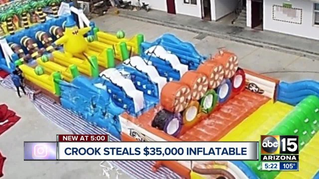 Massive, inflatable obstacle course missing in Phoenix