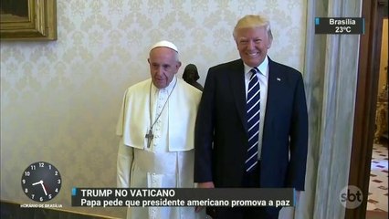 Papa Francisco pede que Donald Trump promova a paz