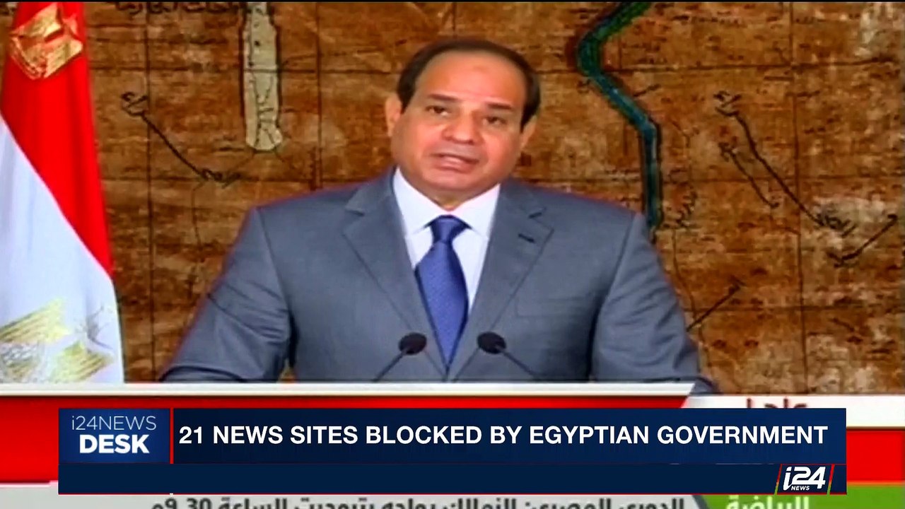 i24NEWS DESK | 21 news sites blocked by egyptia...