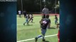 Little kid breaks defender's ankles for touchdown
