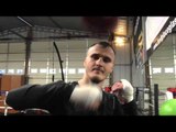 mexican russian gradovich on speedbag gets ready for valdez EsNews Boxing