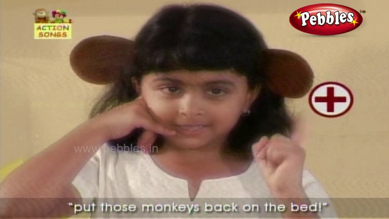 Monkeys On The Bed Action Songs HD |  Live Video Nursery Rhymes | Action Songs Nursery Rhymes Video | Action songs for kids | preschool  songs for children | Funny action songs