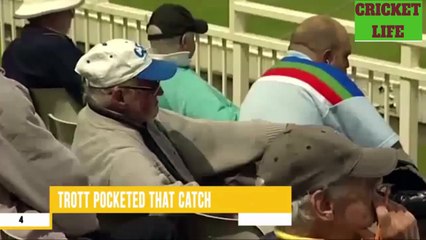 CREATED HISTORY BY TAKING CATCH IN TROUSER POCKET●► POCKETED CATCH