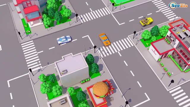 COLOR CARS in Cartoon 3D for kids and babies! | Мультики про машинки - Обучающее видео для детей