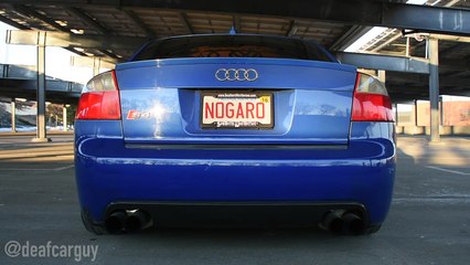 Audi S4 B6 _ Screaming V8 and shooting flames!