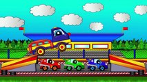 Cars cartoons. Learn numbers with  Helpy th truck. Cars