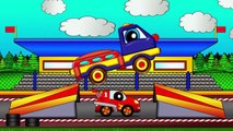 Cars cartoons. Learn numers with  Helpy the truck. Car