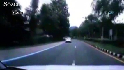 Defalarca takla attı