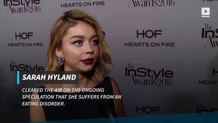 Sarah Hyland sets the record straight on anorexia rumors