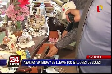 San Borja: delincuentes asaltan vivienda y se llevan más de dos millones de soles