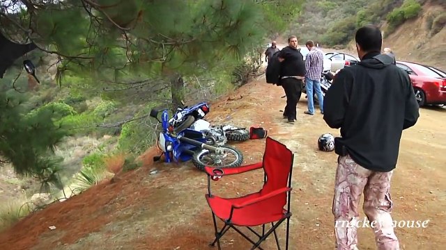 Car Crashes into Parked Motorcycles on Mulholland